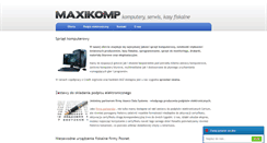 Desktop Screenshot of maxikomp.pl