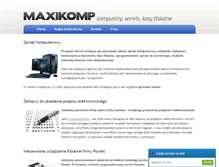 Tablet Screenshot of maxikomp.pl